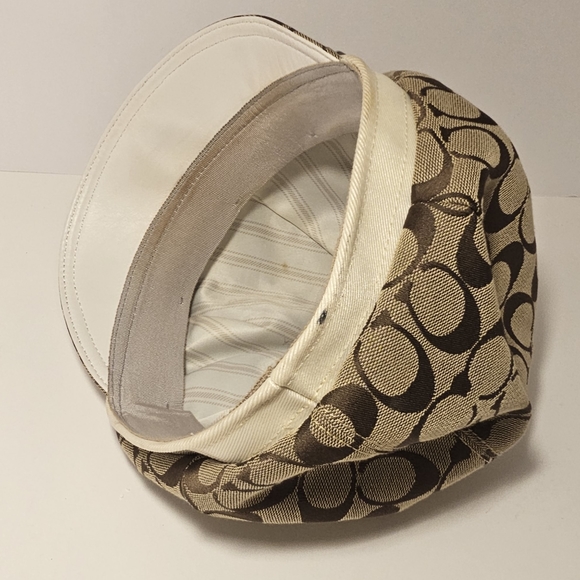 Coach Tan Baker Boy Monogram “C” Hat Women’s - Picture 8 of 12